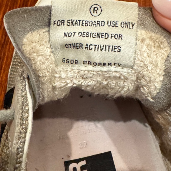 Golden Goose Silver and Black Woven Sneakers - Picture 6 of 7